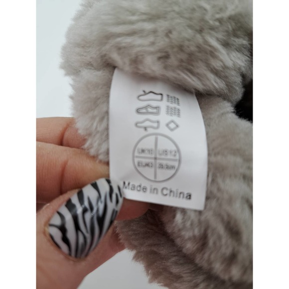 Holly Grey Mid calf booties w/faux fur inside 2 button closure EU 43  US 11 - Picture 8 of 8